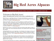 Tablet Screenshot of bigredacres.com